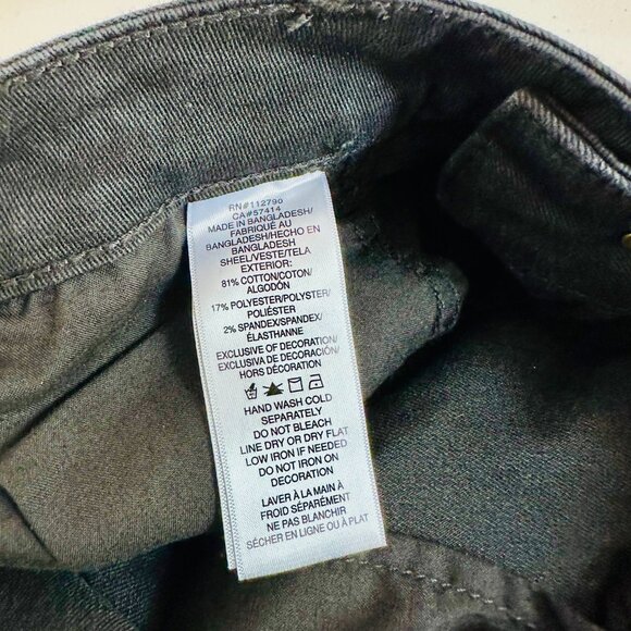 TRUE RELIGION BECCA STUDDED LOGO BOOTCUT BLACK JEAN DENIM PANTS - Picture 6 of 8